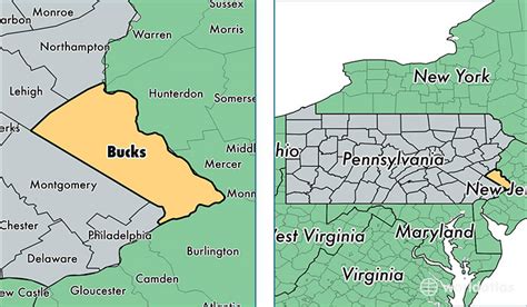 Bucks County, Pennsylvania / Map of Bucks County, PA / Where is Bucks ...