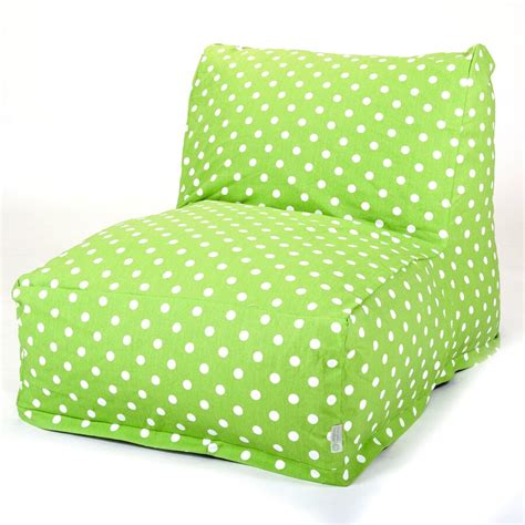 Shop Majestic Home Goods Lime Small Polka Dot Bean Bag Chair at Lowes.com