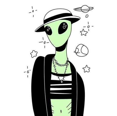 Pin by eeemily *。 on how AESTHETIC | Alien aesthetic, Planet drawing, Alien art