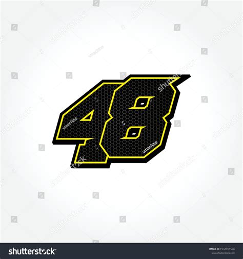 Simple Racing Start Number 48 Vector Stock Vector (Royalty Free) 1932911576 | Shutterstock