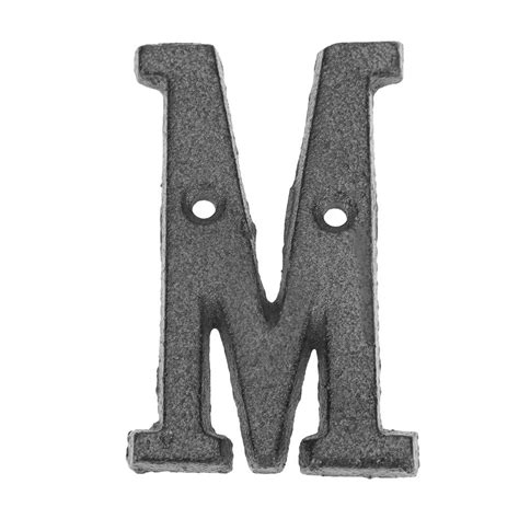 Smrinog Metal Letters House Sign Cast Iron Alphabet Doorplate DIY Cafe ...