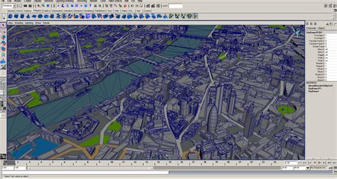 3d london skyline model