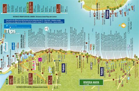 Mapa Cancun Y Riviera Maya | Map England Counties and Towns