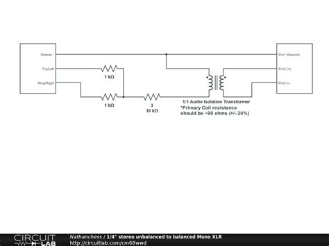 Balanced Xlr To Unbalanced 1 4 Wiring Diagram - Wiring Diagram