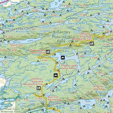 KILLARNEY PROVINCIAL PARK MAP