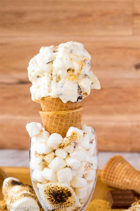 No-Churn Toasted Marshmallow Ice Cream ~ Recipe | Queenslee Appétit