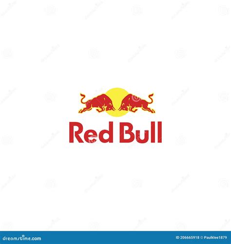 Red Bull Logo Vector on White Background Editorial Stock Photo - Illustration of button, porsche ...