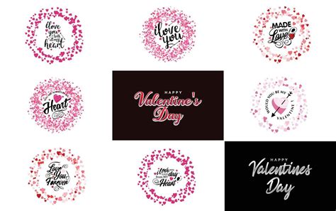 Pink October logo with hearts and calligraphy lettering isolated on white 18711840 Vector Art at ...