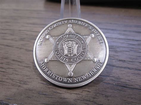 Vintage Morris County Sheriffs Office New Jersey Challenge Coin 691R - Etsy