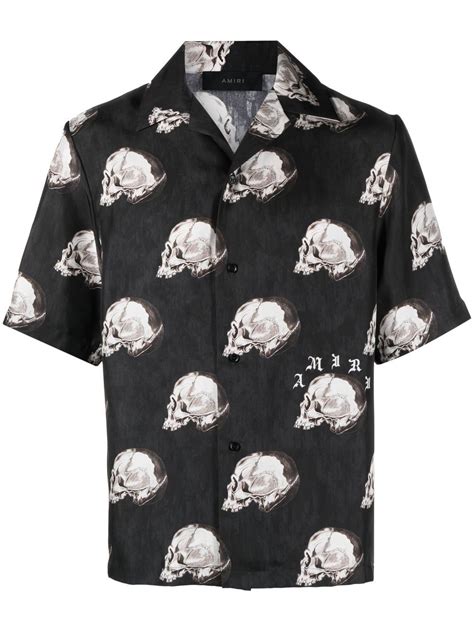 AMIRI skull-print Silk Shirt - Farfetch