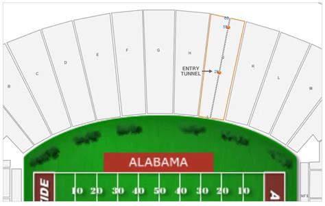 Alabama Stadium Seating Chart