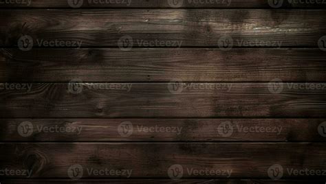 A dark brown wood wall with a dark background, AI Generative 23571309 ...