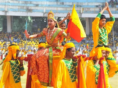 Kannada Rajyotsava Flag Hd Photos ~ Kannada Rajyotsava Celebrations At ...