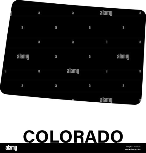 Colorado state map silhouette icon Stock Vector Image & Art - Alamy