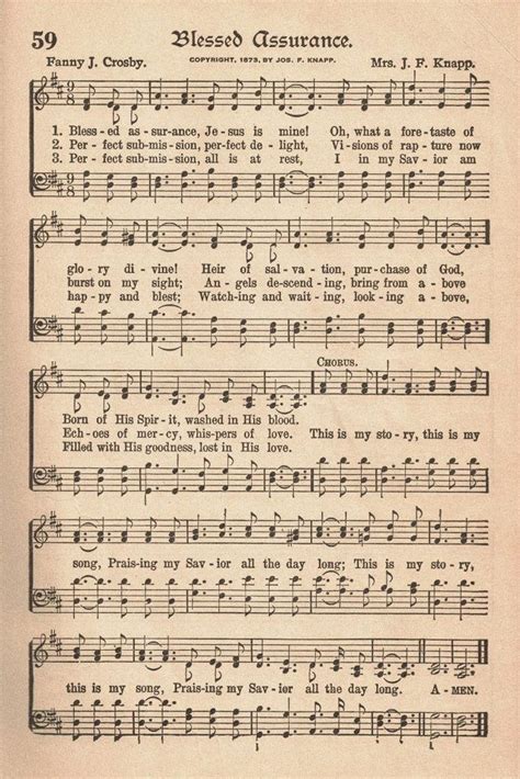 FREE Printable Vintage Hymns Sheet Music | Hymn sheet music, Old sheet ...