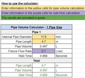 Free Pipe Volume Spreadsheet | h2x Engineering