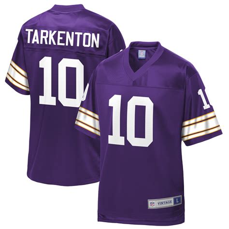 Fran Tarkenton Minnesota Vikings NFL Pro Line Retired Team Player Jersey – Purple