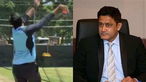 Anil Kumble reacts to Jasprit Bumrah imitating his bowling action in ...