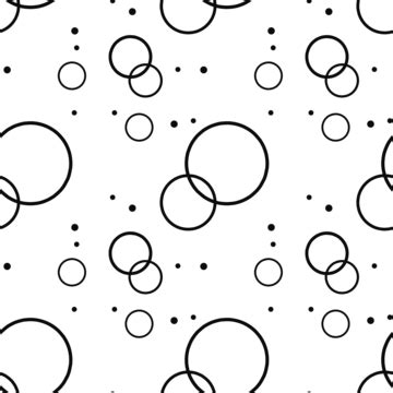 Black Circles Seamless Patterns Transparent Geometric Background Design, Seamless, Pattern ...