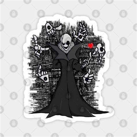 Undertale W.D Gaster mystery man fnf scientist art - Gaster - Magnet ...