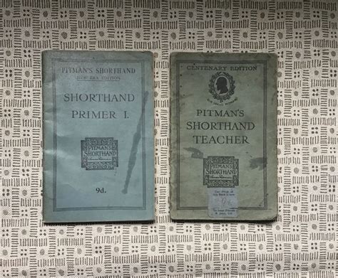 Antique Shorthand Books. Pitmans Shorthand Booklets. | Etsy | Vintage ...