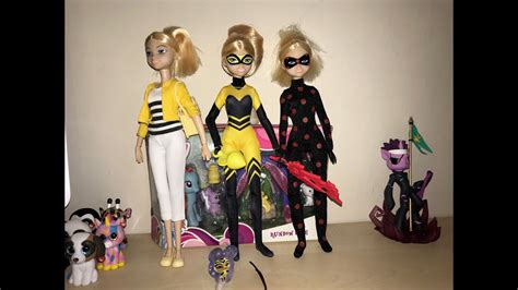 Miraculous Ladybug 30cm Doll, Chloe, Antibug and Queen Bee Review - YouTube