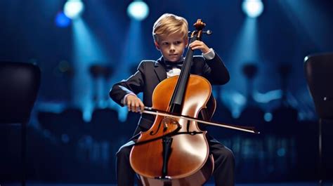 Premium Photo | Kids playing violin on stage photography