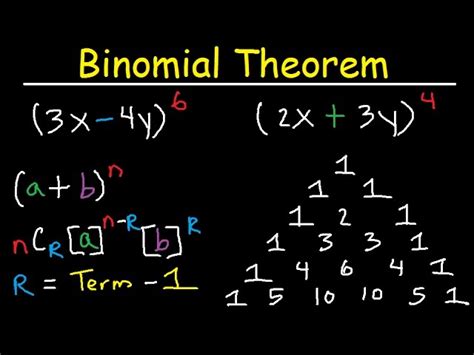 Binomial Theorem Expansion, Pascal's Triangle, Finding Terms & Coefficients, Combinations, Algebra 2