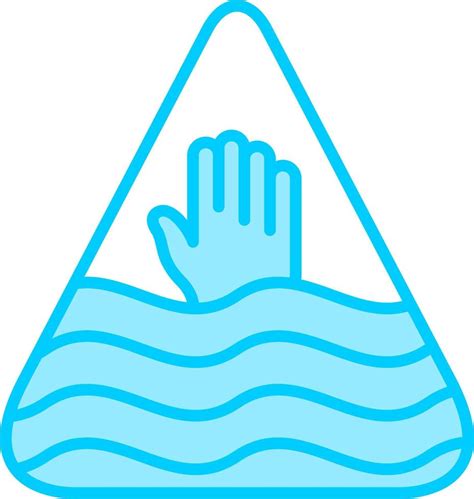 Deep Water Warning Sign Vector Icon 20315576 Vector Art at Vecteezy