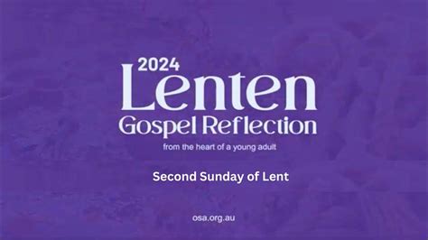 Second Sunday of Lent 2024 Gospel Reflection – Augustinians of the ...