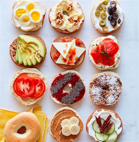 Bagel Board with Assorted Toppings by weelicious | Quick & Easy Recipe | The Feedfeed | Recipe ...