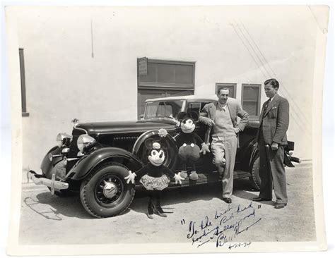 Lot - 1934 BILL THOMPSON WALT DISNEY INSCRIBED PHOTOGRAPH