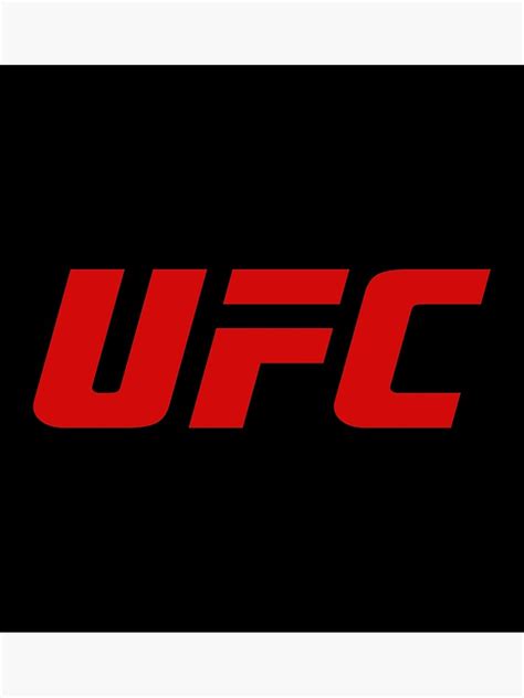 "UFC logo Red" Poster for Sale by RighttoFight | Redbubble