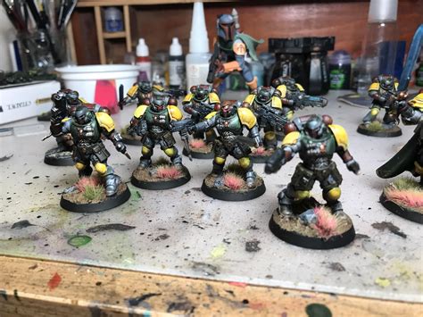 Space Marine Team Done : r/minipainting