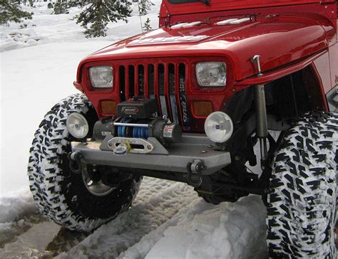 YJ Stubby Style Front Bumper - Steel | GenRight Jeep Parts