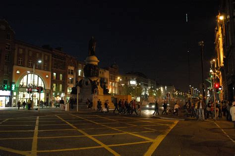 O'Connell Street, Dublin, Ireland / DUB Dublin - O Connell street by night 03 3008x2000 photo ...