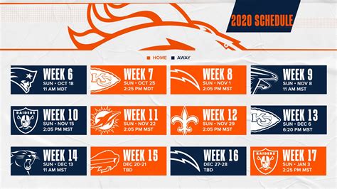 Broncos release updated 2020 schedule (for now) | FOX31 Denver