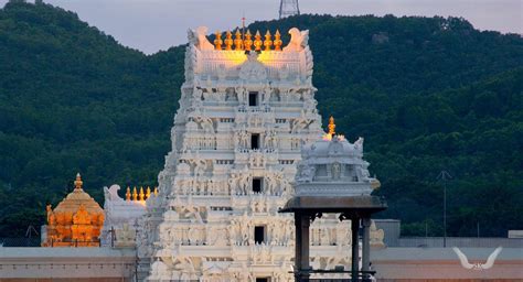 Download Tirupati Balaji Evening Temple Wallpaper | Wallpapers.com