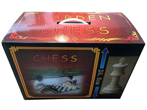 WE Games Garden Chess Set – Large 8 inch King, 35.5 inch Board ...