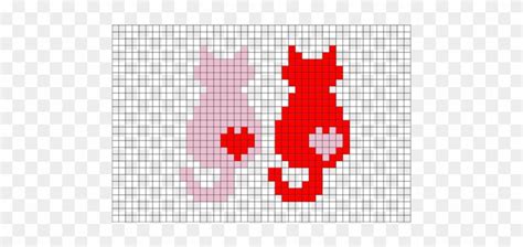 Cats Pixel Art Brik - Cute Pixel Art Grid - Free Transparent PNG ...