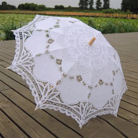 Aliexpress.com : Buy Fashion Lace Umbrella Cotton Embroidery Bride ...