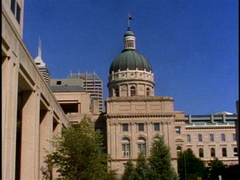 The Indiana State Capitol Building Stock Footage Video (100% Royalty ...