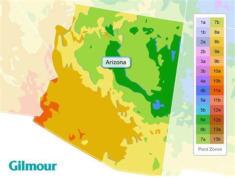 Arizona Planting Zones - Growing Zone Map | Gilmour