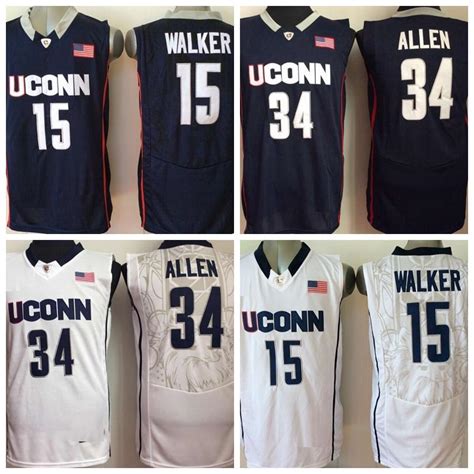 Vintage Uconn Huskies 15 Kemba Walker 34 Ray Allen College Basketball ...