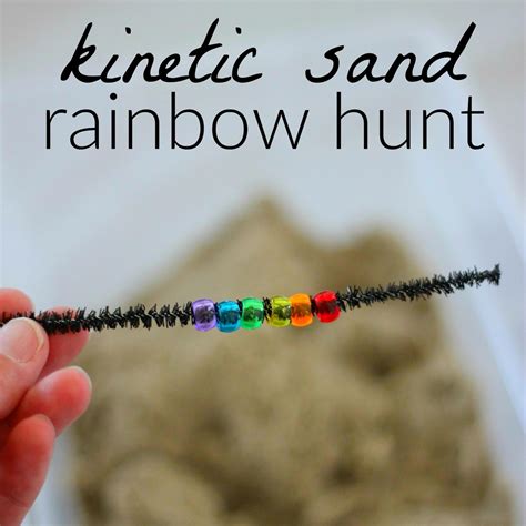 Toddler Approved!: Kinetic Sand Rainbow Sensory Play