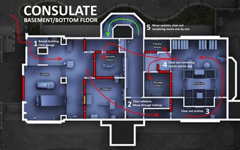 Rainbow Six Siege - Consulate map layout (With images) | Game level ...