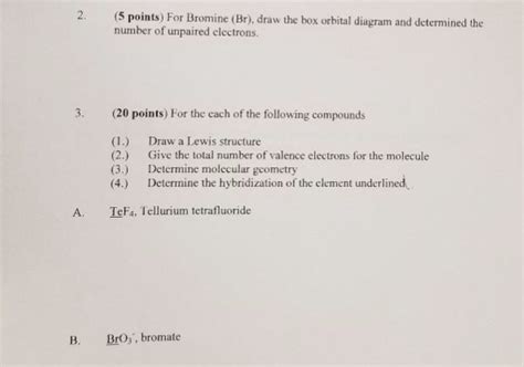 Bromine Orbital Diagram