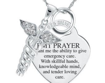 A Nurse's Prayer Necklace/Pendant 925 Sterling Silver Sterling Silver Heart, Sterling Silver ...