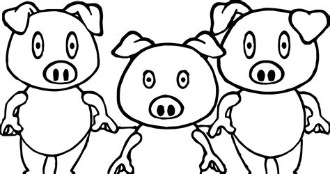 Pig Drawing Outline at Betty McDermott blog