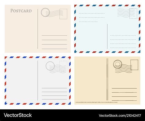 Postcard Image Template